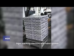 Robot Aluminum Ingot Stacking Machine , Aluminum Ingot Stacker