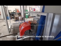 1400 Degree Industrial Metal Melting Furnace Copper Scraps Tilting Type Crucible Furnace