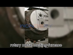 4000KG Natural Gas Industrial Copper Metal Melting Furnace Rotary Furnace