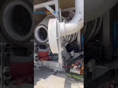 5000KG Gas Fired Rotary Industrial Aluminum Melting Furnace for ingot making