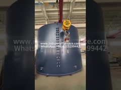 This is an electrical resistance pit type heat treatment furnace