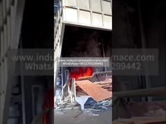 Gas fired aluminum metal melting furnace for ingot making