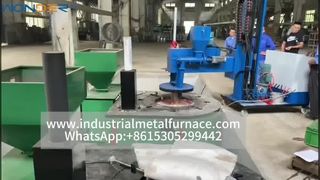 Graphite Crucible Furnace with Wood Pellet Burner – Zero Pollution, Low Emissions