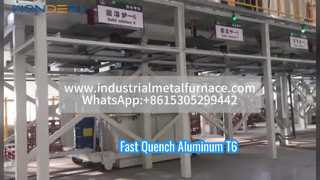 Aluminum T6 Fast Quenching Drop Bottom Furnace | Fast Quenching + Solution Treatment Integrated