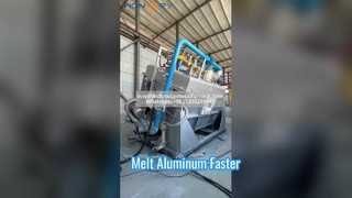 Tilting Gas Aluminum Melting Furnace | Large Industrial Aluminum Melter for Aluminum Ingots & Billet