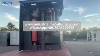 1500kg Aluminum Melting Furnace with KGPS Power & Hydraulic Cover – Shipping Video