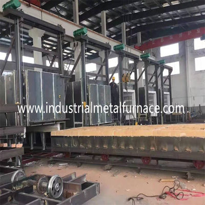 Buy 28x8x8m Large-Scale Gas Fired Bogie Hearth Furnace for Heavy-Duty Heat Treatment online manufacture