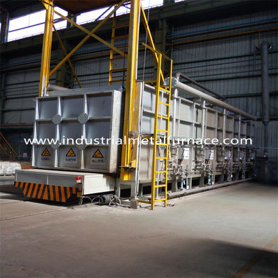 Buy Large-Scale 8X4X2m 30Ton Gas-Fired Car Bottom Furnace with 8-Zone Control and 300mm Insulation online manufacture