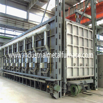 Buy 1200 Degree Heat Treatment Furnace Car Bottom Furnace 4 Zones Gas Fired Hot Air Furnace online manufacture
