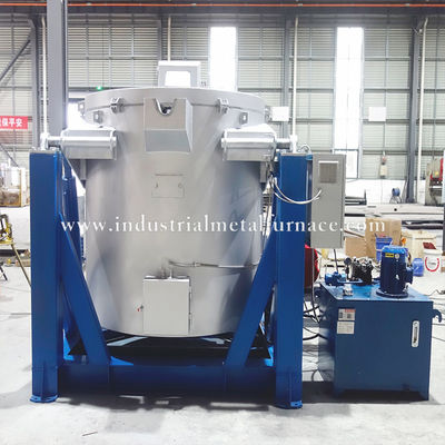 Buy 800kg High-Efficiency Natural Gas Industrial Aluminum Melting Furnace with Hydraulic System and 850°C Capacity online manufacture