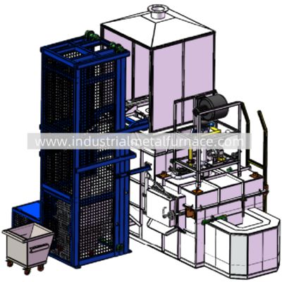 Buy 5000 KG/H Natural Gas Continuous Industrial Aluminum Melting Furnace online manufacture