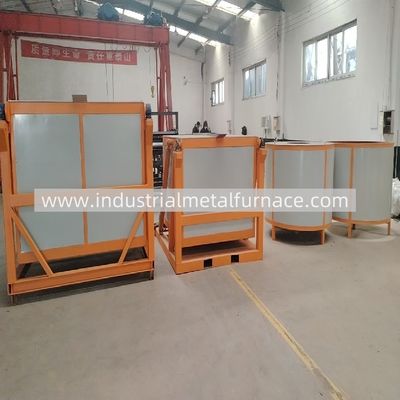 Buy IGBT Type 1000kg Tilting Aluminum Industrial Induction Melting Furnace 300KW 1TON PER H online manufacture