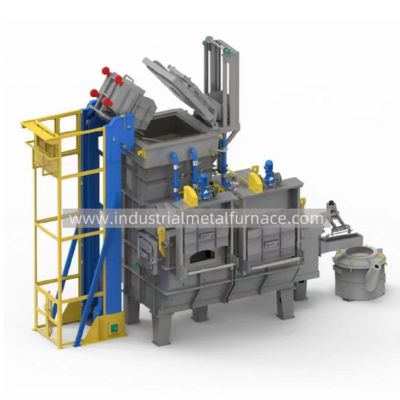 Buy Industrial 3000KG/Hour Gas Fired Continuous Aluminum Melting Furnace , Metal Melting Furnaces online manufacture