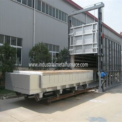 Buy 8000x4000x2000 mm Electrical Resistance Bogie Hearth Heat Treatment Furnace with 750 ℃ and 30 Tons Loading Capacity for Tempering and Annealing online manufacture