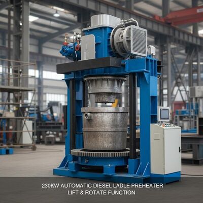 Buy 230KW Automatic Diesel Ladle Preheater with Lift & Rotate Function online manufacture