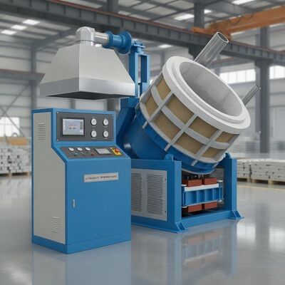 Buy 0.5-Ton Capacity Medium Frequency Induction Melting Furnace for Rapid Aluminum Alloy Melting with Hydraulic Tilting System online manufacture