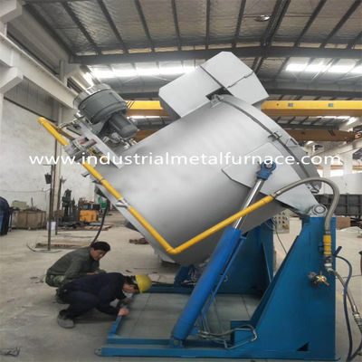 Buy 500kg Gas Fired Copper Metal Melting Furnace Hydraulic Tilting Type online manufacture