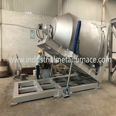 Buy 4000KG Natural Gas Industrial Copper Metal Melting Furnace Rotary Furnace online manufacture