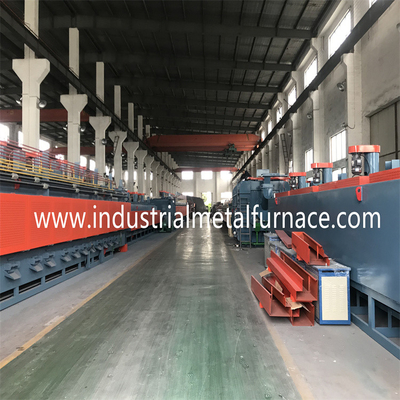 960kw Natural Gas Chain Type Mesh Belt Furnace 55Cr3 1500 X 14000 X 200mm