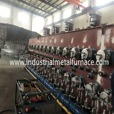 Support Roller Gas Continuous Mesh Belt Furnace Carburizing Tempering For Fasteners
