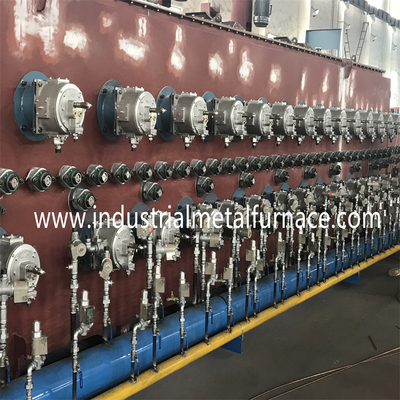 960kw Natural Gas Chain Type Mesh Belt Furnace 55Cr3 1500 X 14000 X 200mm