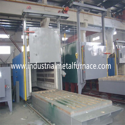 Industrial 1050 Degree C Electrical Resistance Trolley Car Bottom Steel Plate Heating Furnace for Foriging