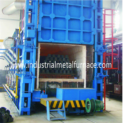 2000MM 1300 Degree Natural Gas Car Bottom Furnace , Bogie Hearth Furnace High Temperature