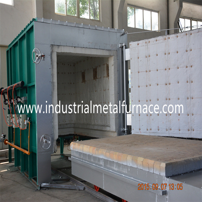 2000 X 1000 X 1000mm Natural Gas Customized Car Bottom Furnace Bogie Hearth Furnace