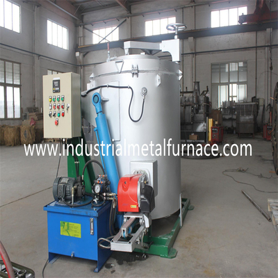 1400 Degree Industrial Metal Melting Furnace Copper Scraps Tilting Type Crucible Furnace