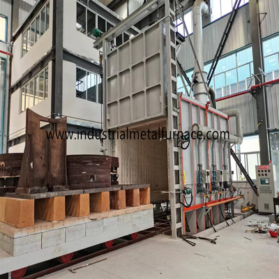 550 Degree Celsius Bogie Hearth Aluminum Wire Annealing Car Bottom Furnace For Aluminum Coils