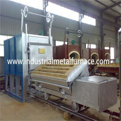 Tilting Trolley Fast Quenching Car Bottom Furnace Heat Treatment 180KW Bogie Hearth