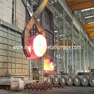Gas Fired Car Bottom Furnace Heat Treatment 6000×2500×1500mm 4 Zones 1000℃