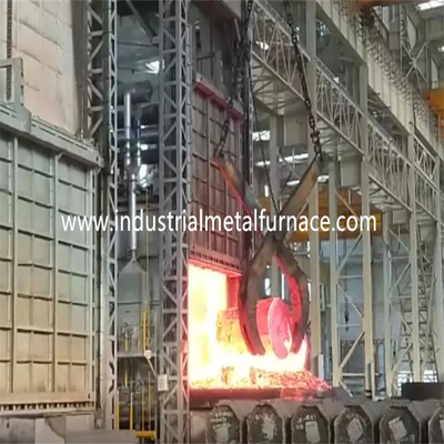 6 Zones Annealing Car Bottom Furnace Bogie Hearth Furnace 6500×2300×2000mm Gas Fired