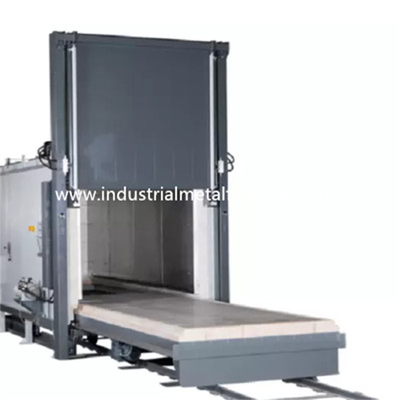 Bogie Hearth Heat Treatment Furnace Tilting Trolley 65KW 18Ton 1100*550*450