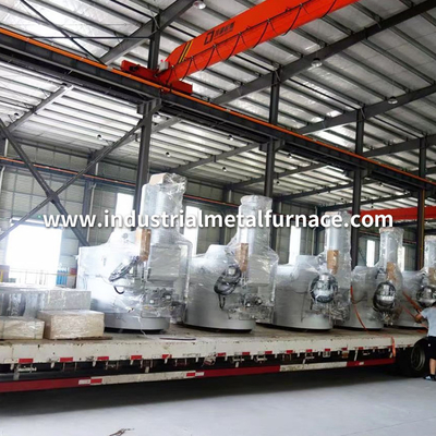 300 to 1000 kg Oval Gas Fired Crucible Melting Furnace Aluminum Scraps with Recuperator
