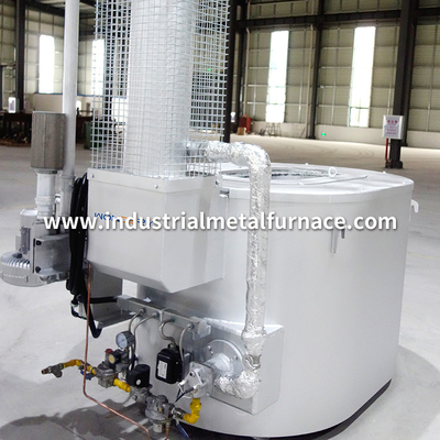 300 To 1000 Kg Aluminum Oval Crucible Gas Fired Melting Furnace For Die Casting Process