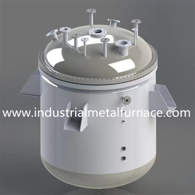 6 * 2.3 *2.4 M Enamel Sintering Electric Bogie Hearth Furnace For Pressure Vessels