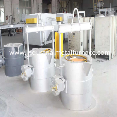 Pouring 540mm Aluminum Melting Foundry Molten Aluminum Transfer Ladles