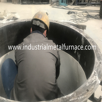 1000KG Gas Fired Melting Furnace 1400 Degree Celcius  Tilting  Copper Scrap Melting