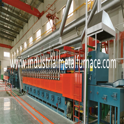 Fuel Gas Fired Support Roller Mesh Belt Furnace High Temperature Belt Conveyor 2500 KG/Hr