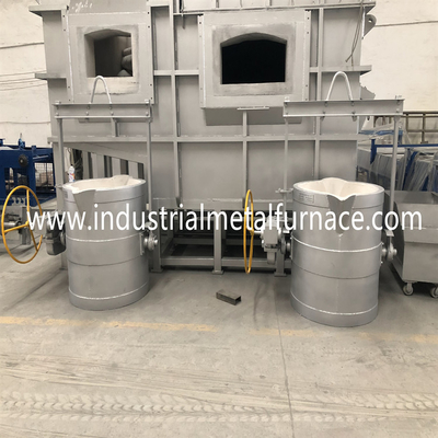 350kg 18KW Aluminum Holding Furnace Automatic Electric Vertical Ladle Preheater CE