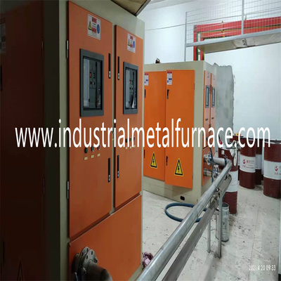 300kg 1150 Degree Industrial Induction Furnace For Copper Melting Aluminum Shell