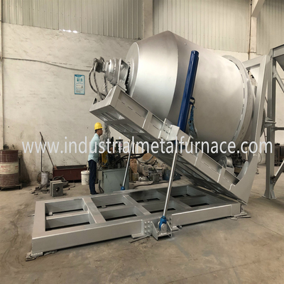 4000KG Natural Gas Industrial Copper Metal Melting Furnace Rotary Furnace