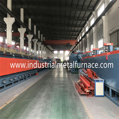 960kw Natural Gas Chain Type Mesh Belt Furnace 55Cr3 1500 X 14000 X 200mm